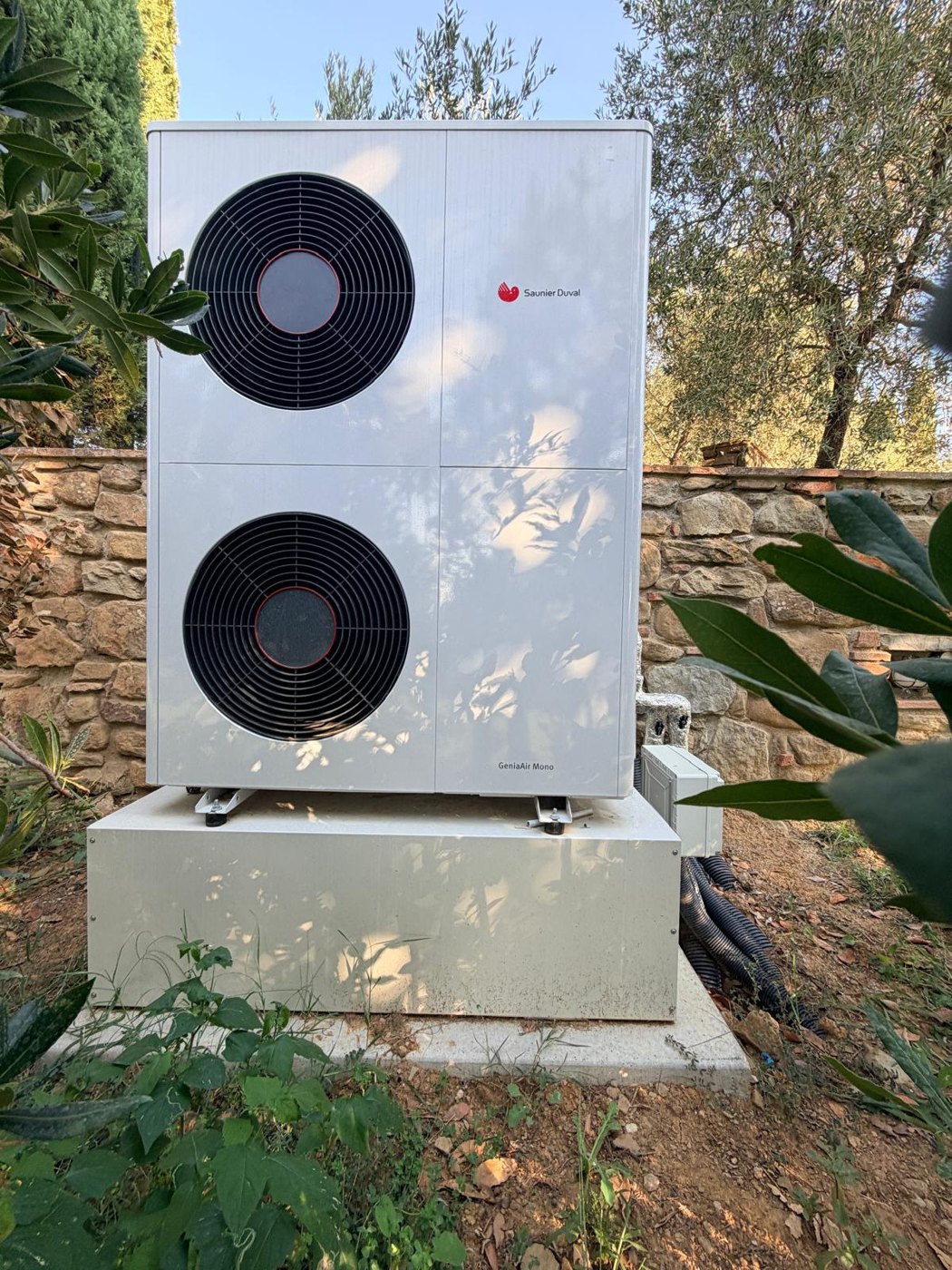 Pompa di calore con puffer integrato